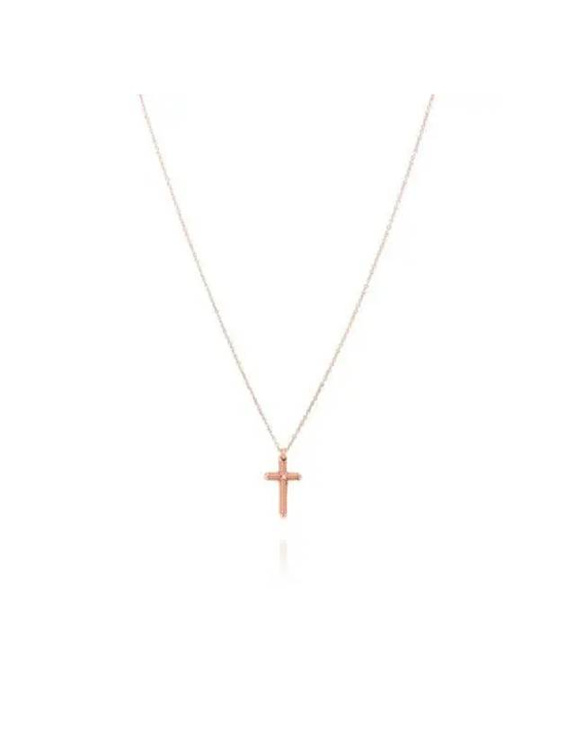 20062162 Metropolitan Cross 18K Pink Gold Necklace - DAMIANI - BALAAN 4