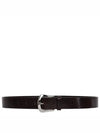 Leather Belt Brown - BRUNELLO CUCINELLI - BALAAN 3