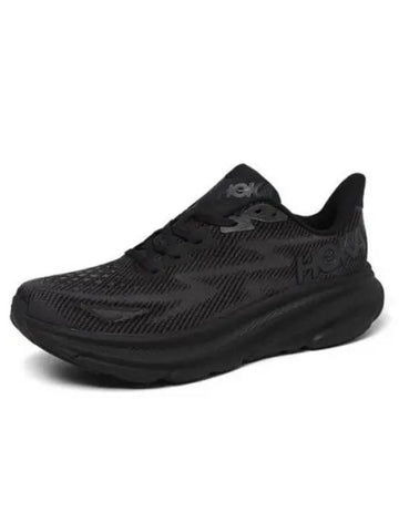 HOKA Sneakers M Clifton 9 Wide Road Running Shoes Black 1132210 BBLC - HOKA ONE ONE - BALAAN 1