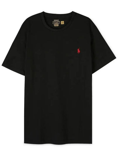 Men's Embroidered Pony Short Sleeve T-Shirt Black - POLO RALPH LAUREN - BALAAN 2