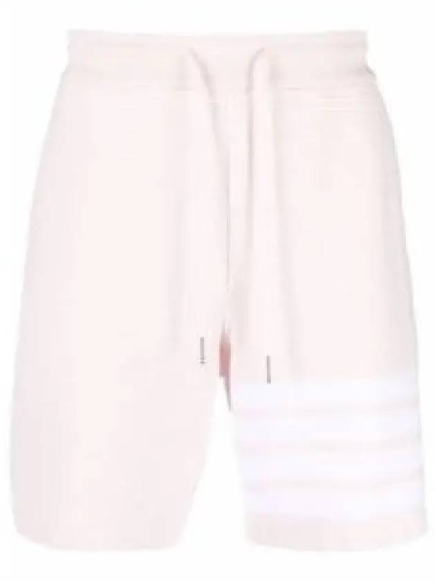 Diagonal Drawstring Bermuda Shorts Pink - THOM BROWNE - BALAAN 2