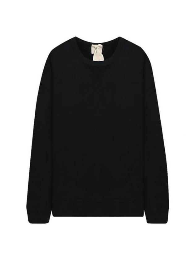 Garment Dyed Cotton Jersey Sweatshirt Black - TEN C - BALAAN 1