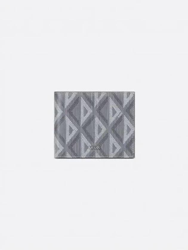 CD Diamond Compact Half Wallet Grey - DIOR - BALAAN 2