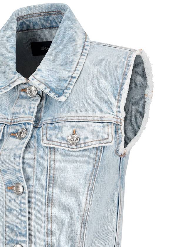 GILET CROPPED IN DENIM - MAX MARA SPORTMAX - BALAAN 3