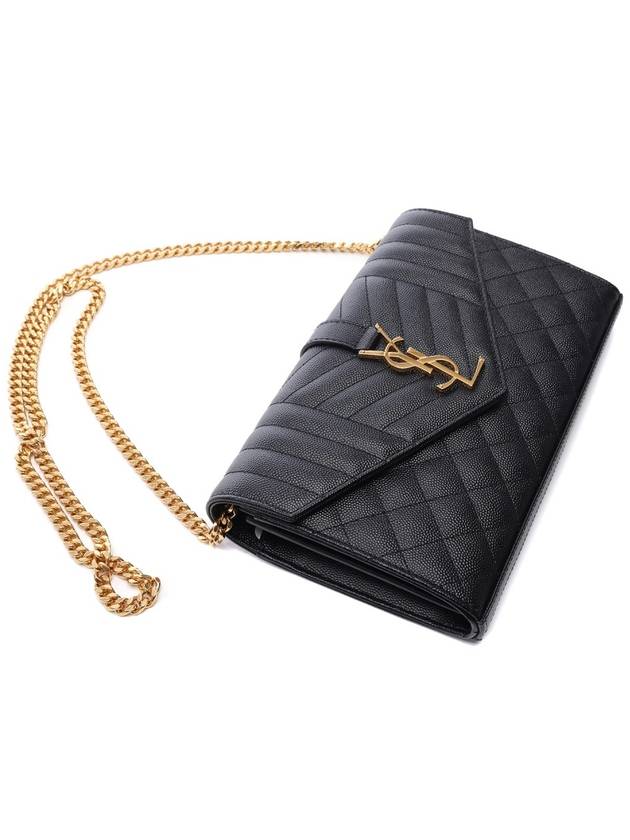 Cassandre Monogram Chain Cross Bag Black - SAINT LAURENT - BALAAN 6