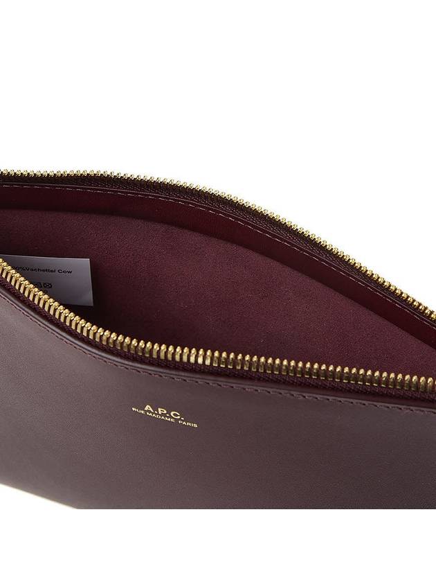 Sarah Clutch Bag Burgundy - A.P.C. - BALAAN 11