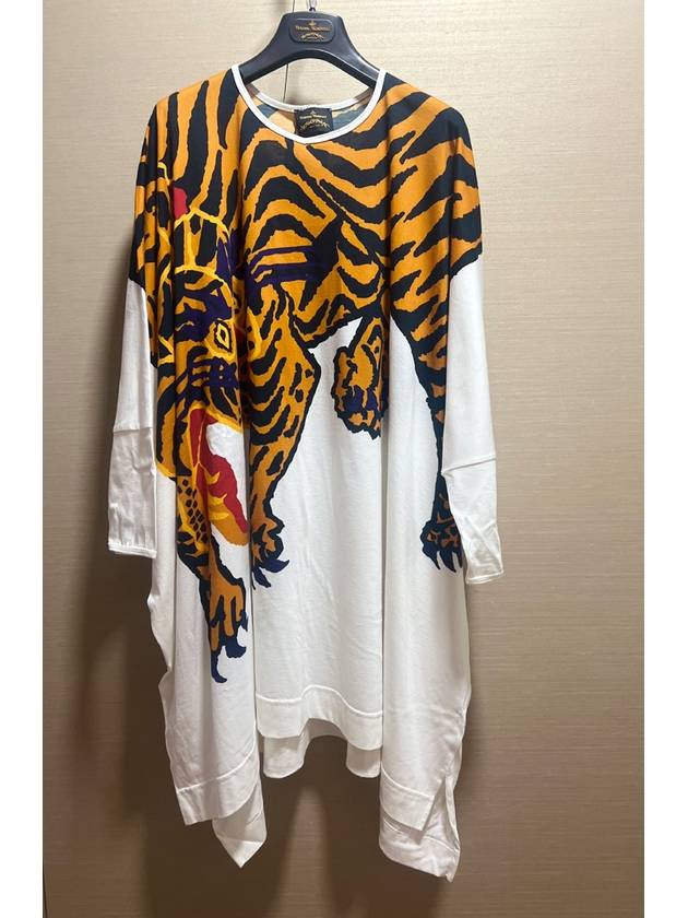 Angolamania women's oversized one-piece t-shirt Anglomania tiger elephant Haut oversize dress - VIVIENNE WESTWOOD - BALAAN 1