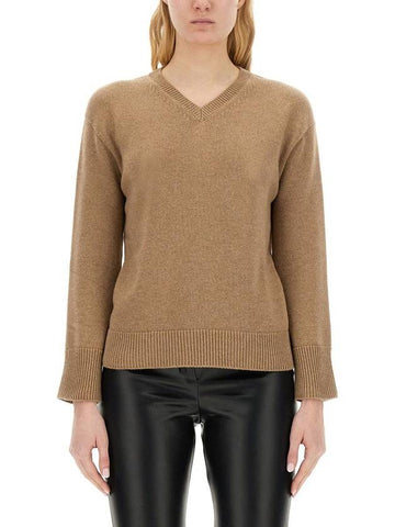 'S Max Mara V-Neck Sweater - S MAX MARA - BALAAN 1