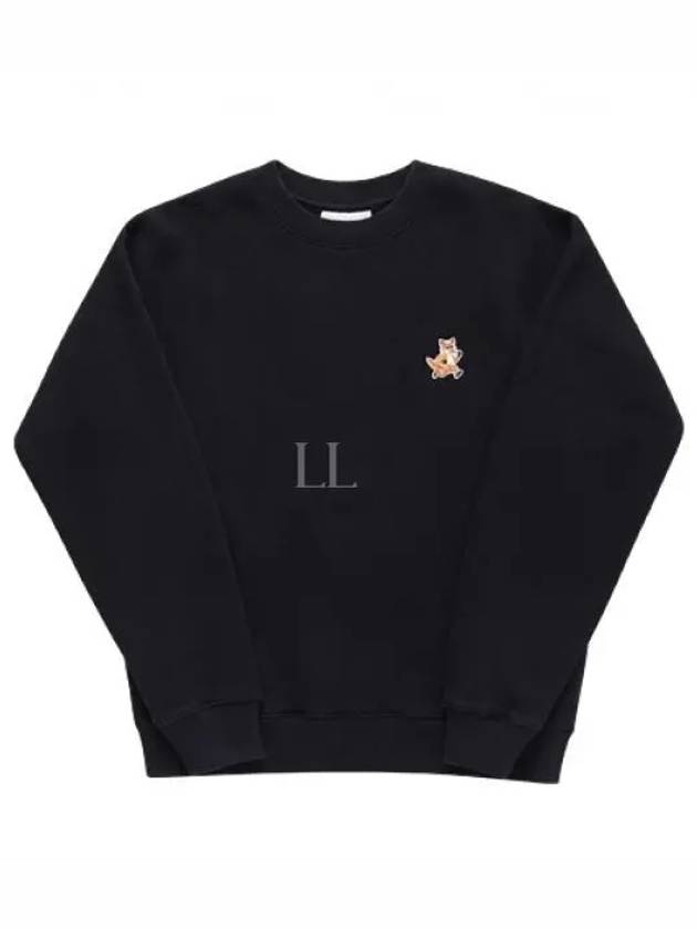 Speedy Fox Patch Comfort Sweatshirt Black - MAISON KITSUNE - BALAAN 2