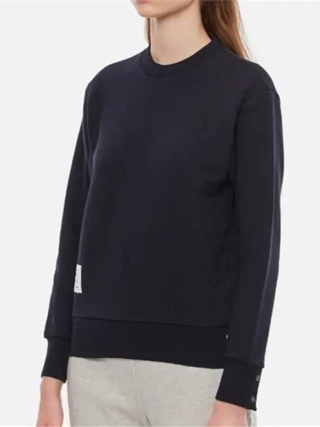 Center Back RWB Stripe Classic Loopback Crewneck Sweatshirt Navy - THOM BROWNE - BALAAN 3