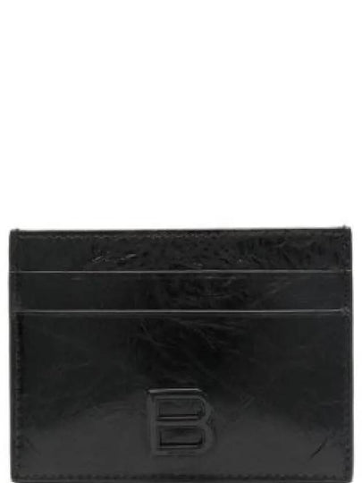 B Logo Leather Card Wallet Black - BALENCIAGA - BALAAN 2