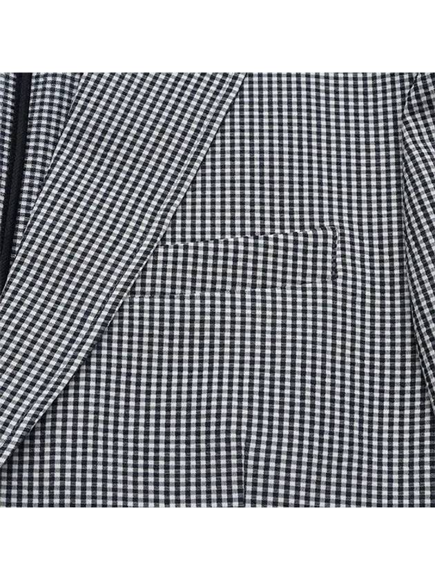 Men s Circus Check Setup Jacket 0404GZMP NAVY - BLACK&WHITE - BALAAN 3