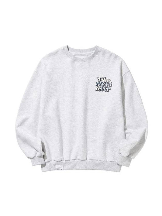 LF LOGO CREWNECK SWEAT GRAY - LIBERE - BALAAN 2