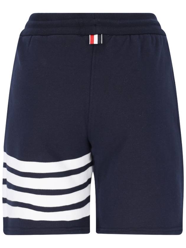 Diagonal 4 Bar Drawstring Shorts Navy - THOM BROWNE - BALAAN 3