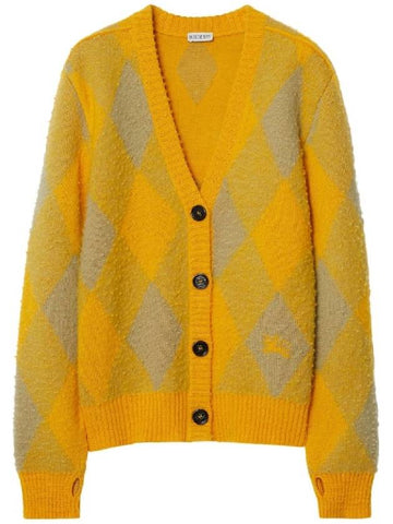 argyle wool cardigan - BURBERRY - BALAAN 1