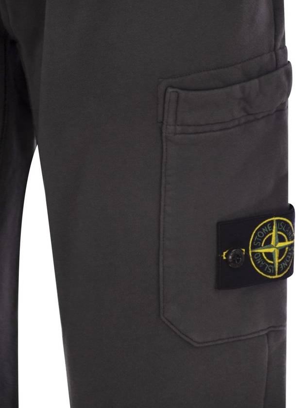 Cotton trousers with drawstring - STONE ISLAND - BALAAN 4