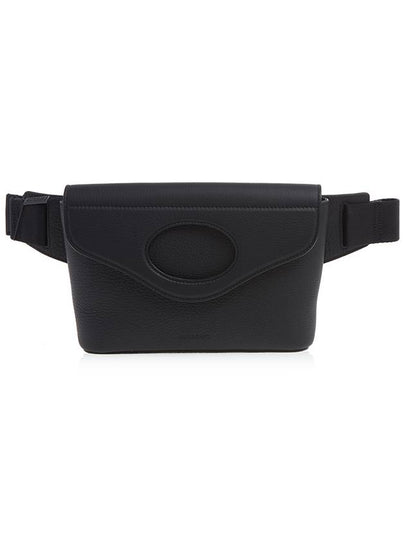 Pocket Grainy Leather Belt Bag Black - BURBERRY - BALAAN 2