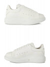 Oversized Leather Tab Low Top Sneakers White - ALEXANDER MCQUEEN - BALAAN 6