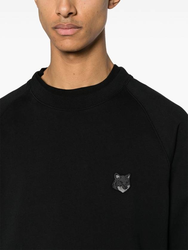 Bold Fox Head Patch Oversized Sweatshirt Black - MAISON KITSUNE - BALAAN 7