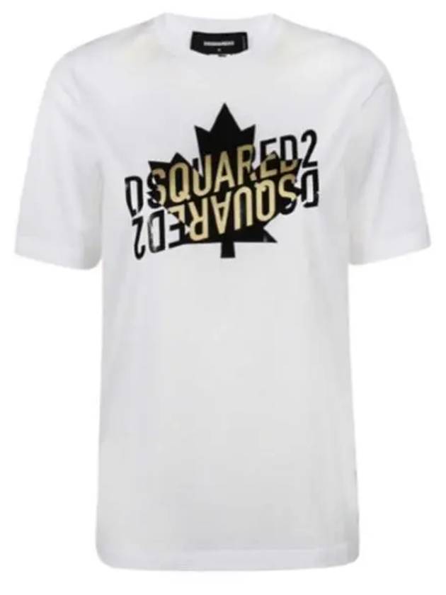 Logo Short Sleeve T-Shirt White - DSQUARED2 - BALAAN 2