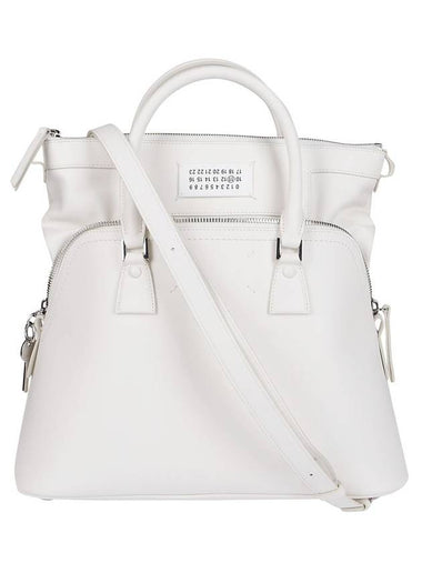 5AC Medium Tote Bag White - MAISON MARGIELA - BALAAN 1