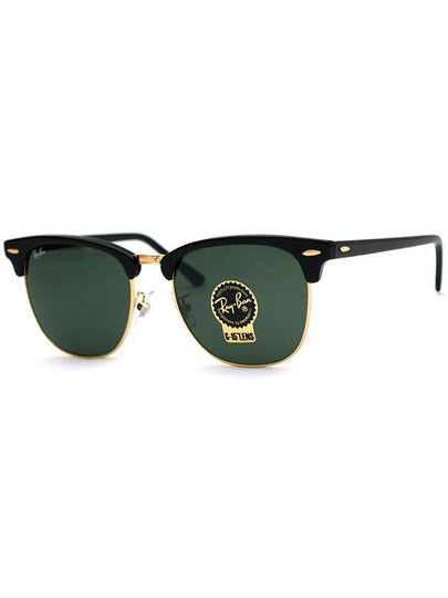 Clubmaster Classic Frame Sunglasses Black Gold - RAY-BAN - BALAAN 2