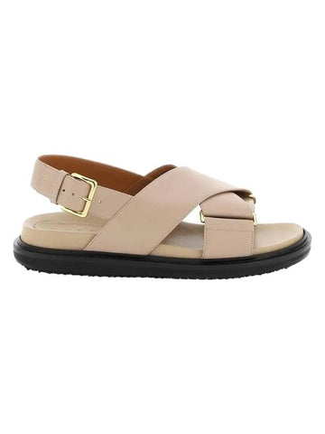 Fussbett Sandals Dessert Beige - MARNI - BALAAN.