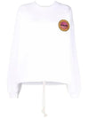 Muzali Logo Patch String Sweatshirt White - ISABEL MARANT - BALAAN 1