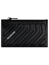 Logo Car Zipper Card Wallet Black - BALENCIAGA - BALAAN 3