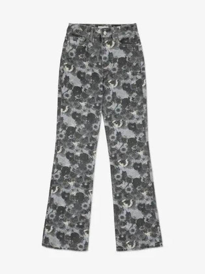 Betzy Print Jeans Grey - GANNI - BALAAN 2