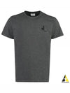 Zafferh Mini Logo Cotton Short Sleeve T-Shirt Anthracite - ISABEL MARANT - BALAAN 2