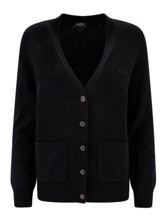 Louisa Wool Cardigan Black - A.P.C. - BALAAN.