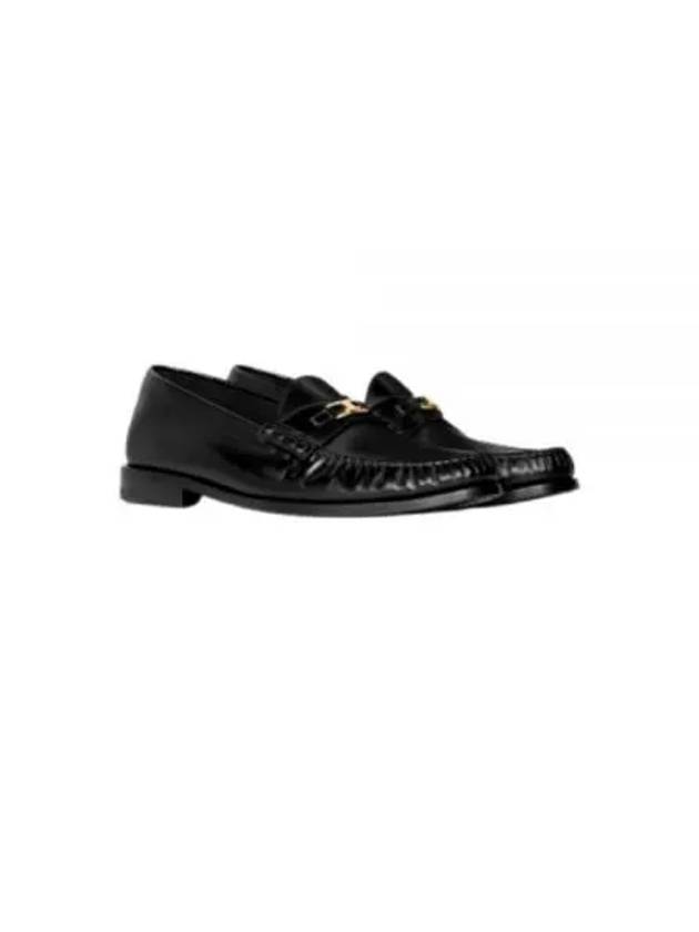 Luco Triomphe Polished Bull Loafers Black - CELINE - BALAAN 2