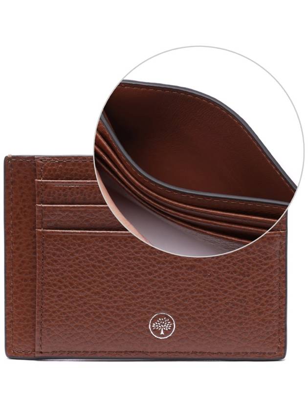 Small Classic Grained Leather Card Wallet Oak - MULBERRY - BALAAN 3