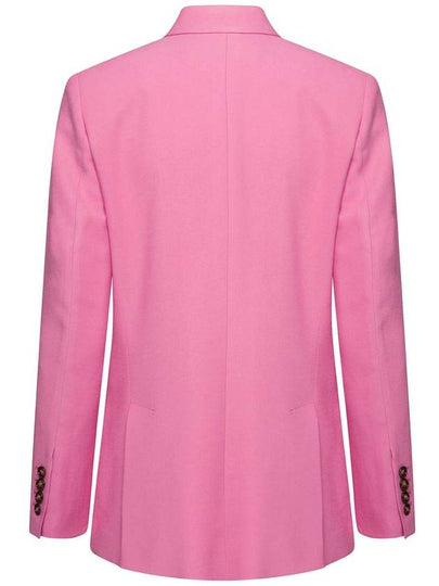 'Lavinia' Pink Double-Breasted Jacket In Viscose Woman - ANDAMANE - BALAAN 2