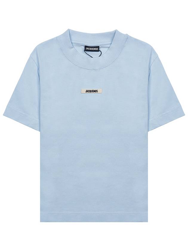 Le Gros Grain Short Sleeve T-Shirt Light Blue - JACQUEMUS - BALAAN 2