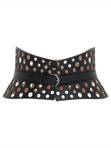 Openwork leather belt 270479 - ALAIA - BALAAN 1