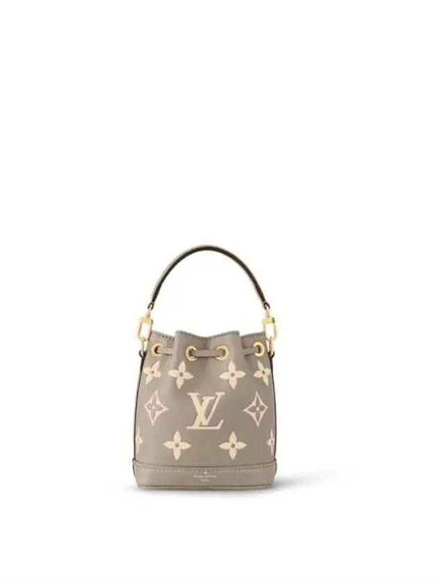 Women's Nano Noe Monogram Bucket Bag Grey - LOUIS VUITTON - BALAAN 3