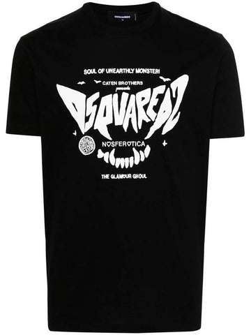 DSQUARED2 Logo-Print Cotton T-Shirt - DSQUARED2 - BALAAN 1