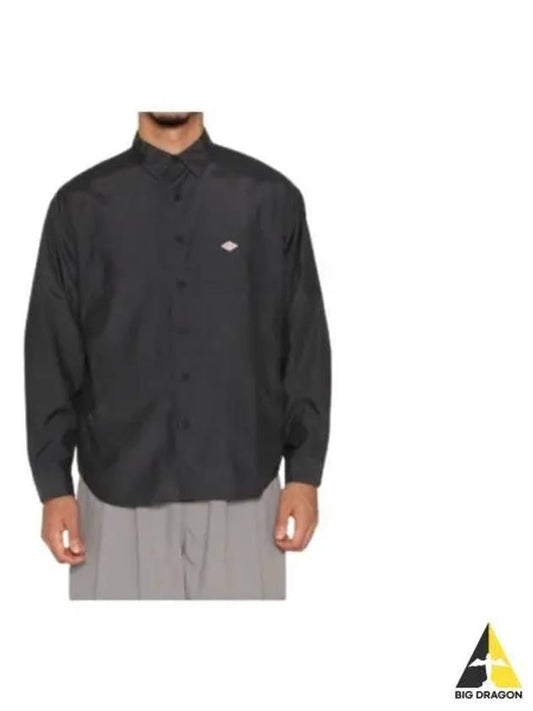 24 DTB0241 CUC BLACK Ripstop Work Long Sleeve Shirt - DANTON - BALAAN 1