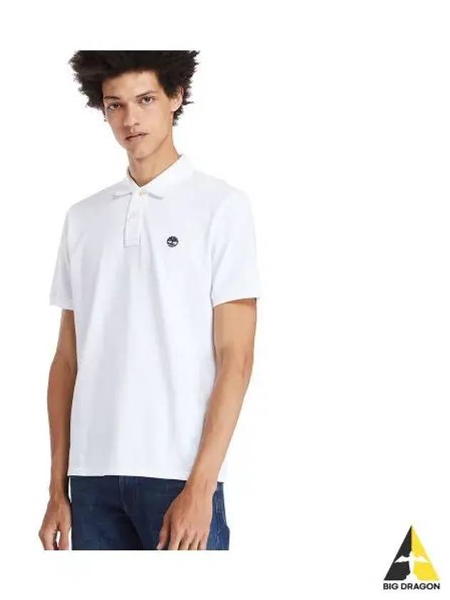 Small logo polo short sleeve t shirt white TB0A24H21001 - TIMBERLAND - BALAAN 1