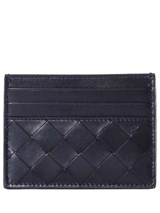 Intrecciato Leather Card Wallet Black - BOTTEGA VENETA - BALAAN 2