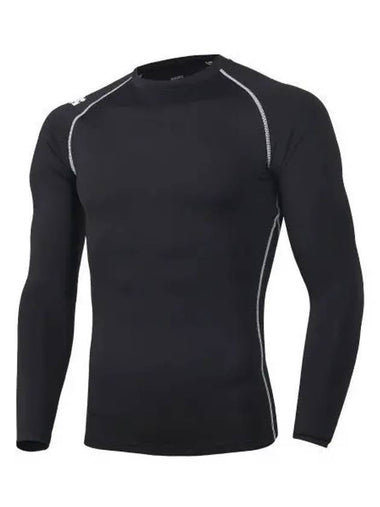 BASEBALL SO121ZCO31 Crew Neck Long Sleeve Undershirt Black - DESCENTE - BALAAN 1