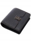 TB Grainy Leather Half Wallet Black - BURBERRY - BALAAN 6