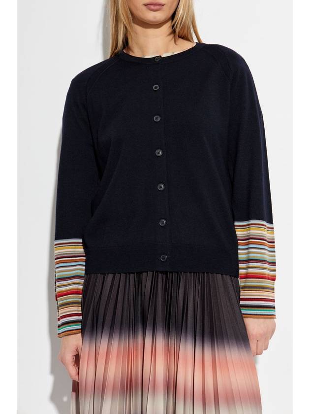 Paul Smith Button-up Cardigan, Women's, Navy Blue - PAUL SMITH - BALAAN 3