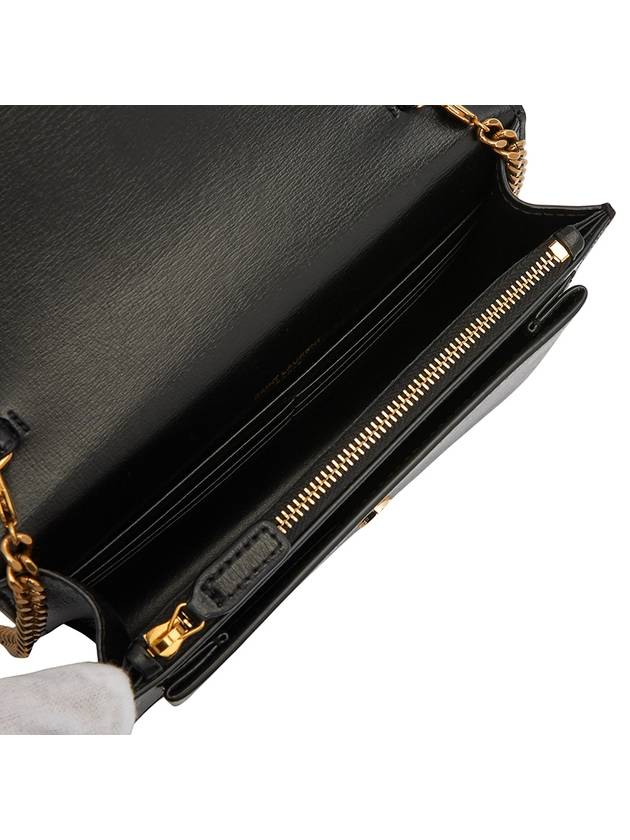 Sunset Chain Wallet Cross Bag Black - SAINT LAURENT - BALAAN 7