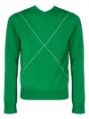 Contrast Stitch Wool Knit Top Paraket - BOTTEGA VENETA - BALAAN 2