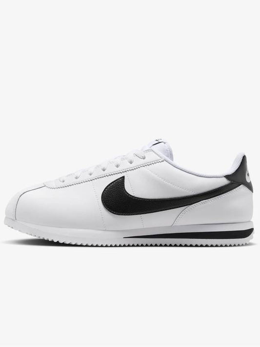 Women's Cortez Low Top Sneakers White Black - NIKE - BALAAN 2