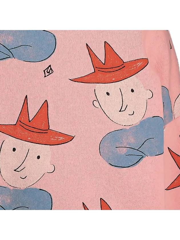 Kids Boy Hat Pattern Sweatshirt Pink F22004 152CZ - THE ANIMALS OBSERVATORY - BALAAN 4