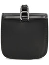 Triangle Logo Brush Leather Apod Case Black - PRADA - BALAAN 7